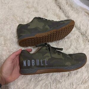 NOBULL Women's Camo Athletic Shoes - Green and Brown